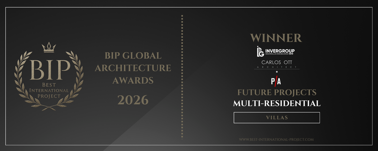 BIP Global Architecture Awards 2026 · Ganador