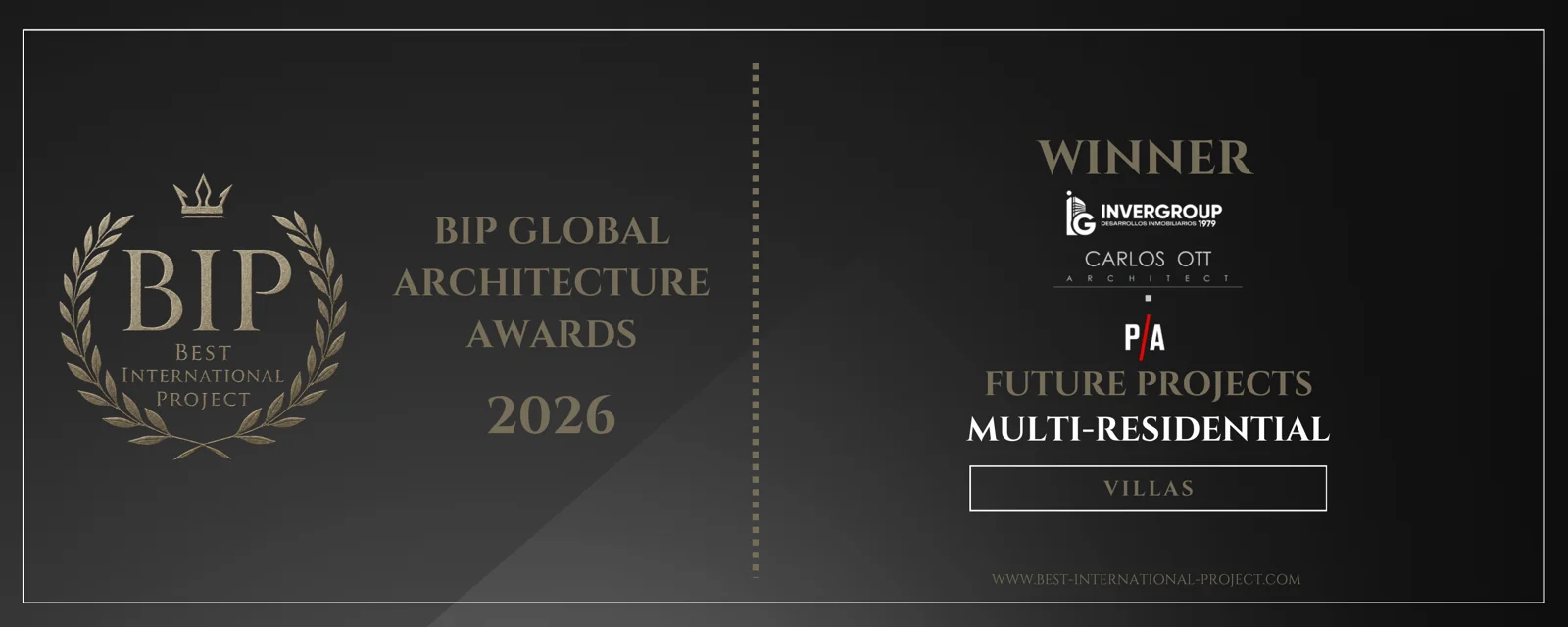 BIP Global Architecture Awards 2026 · Ganador